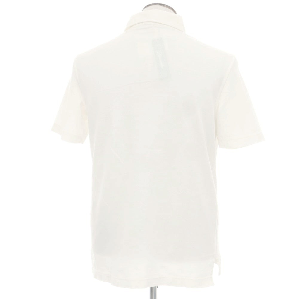 【新品】ドルモア DRUMOHR 鹿の子コットン 半袖ポロシャツ アイボリー【 L 】【 状態ランクN 】【 メンズ 】