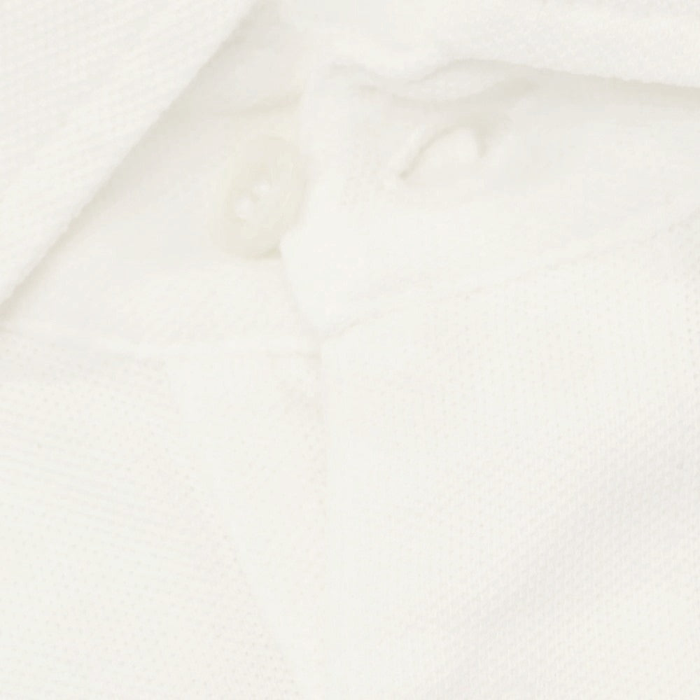 【新品】ドルモア DRUMOHR 鹿の子コットン 半袖ポロシャツ アイボリー【 L 】【 状態ランクN 】【 メンズ 】