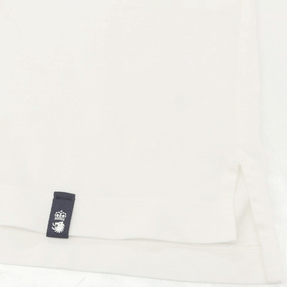 【新品】ドルモア DRUMOHR 鹿の子コットン 半袖ポロシャツ アイボリー【 L 】【 状態ランクN 】【 メンズ 】