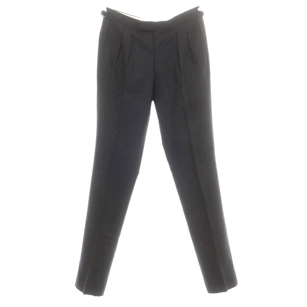 【中古】アンダーソンアンドシェパード ANDERSON & SHEPPARD ウール ドレススラックスパンツ ダークグレー【 36 】【 状態ランクB 】【 メンズ 】