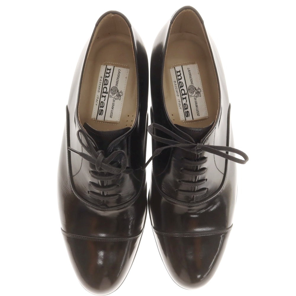 【中古】マドラス MADRAS ストレートチップ ドレスシューズ ブラック【 25 1/2EEE 】【 状態ランクA 】【 メンズ 】