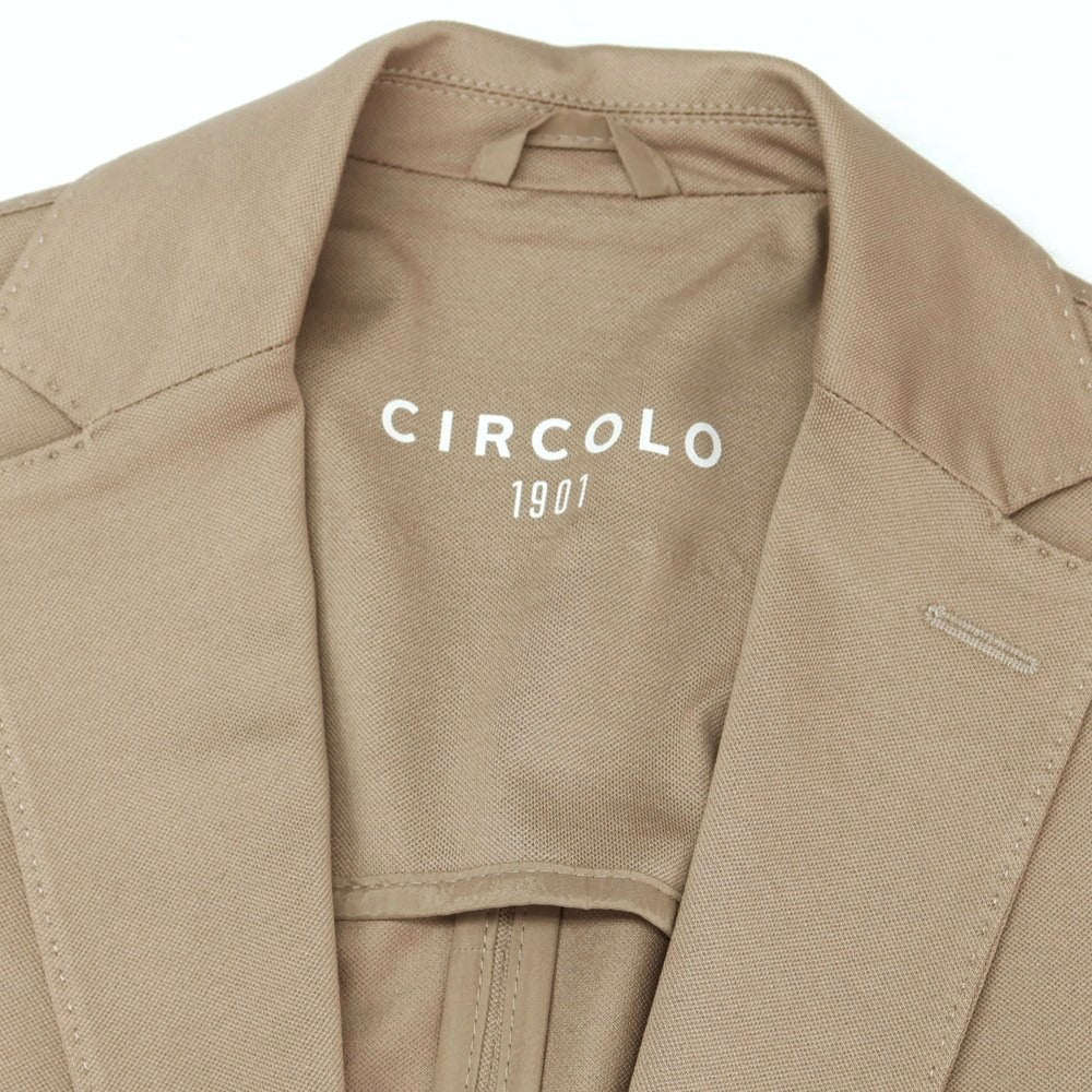 【中古】チルコロ1901 CIRCOLO 1901 コットン ジャージー 2B カジュアルジャケット ベージュ【 44 】【 状態ランクA 】【 メンズ 】