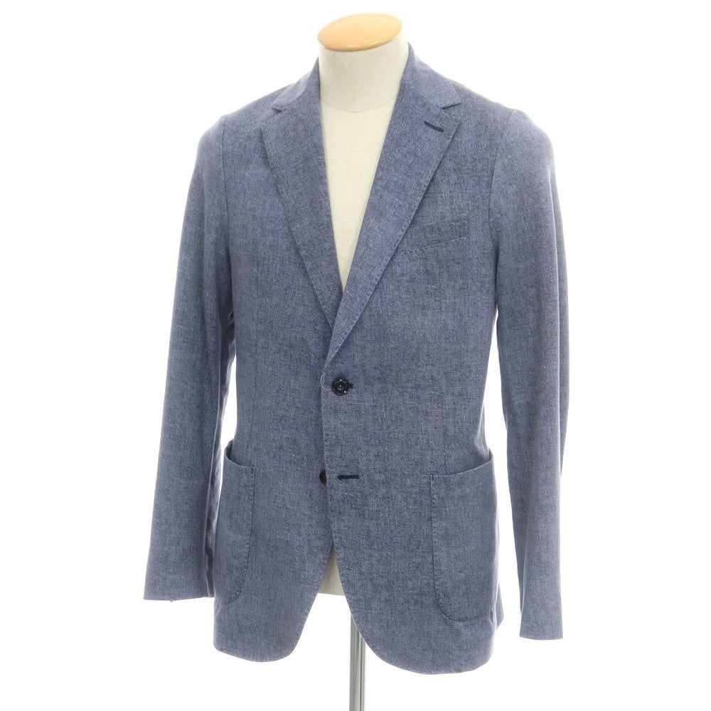 【中古】チルコロ1901 CIRCOLO 1901 コットン ジャージー 2B カジュアルジャケット ネイビー【 44 】【 状態ランクC 】【 メンズ 】