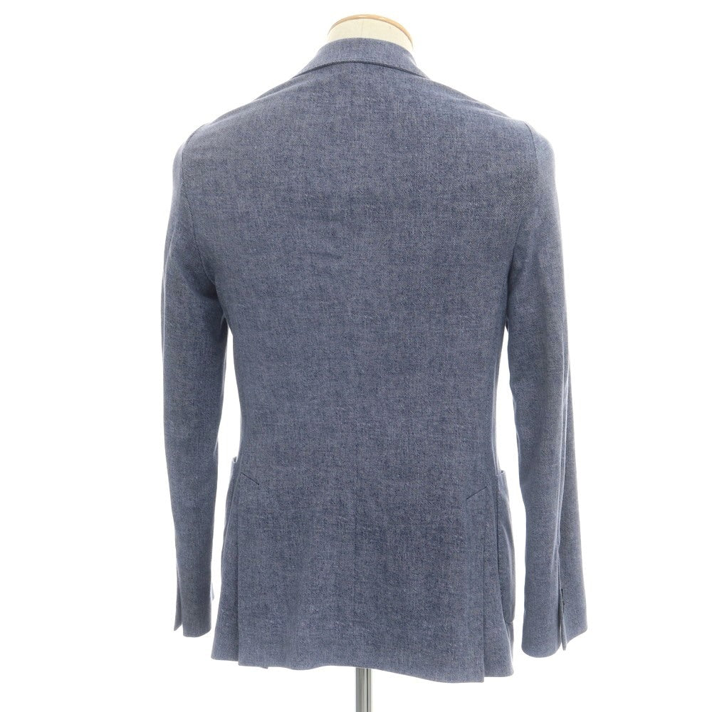 【中古】チルコロ1901 CIRCOLO 1901 コットン ジャージー 2B カジュアルジャケット ネイビー【 44 】【 状態ランクC 】【 メンズ 】