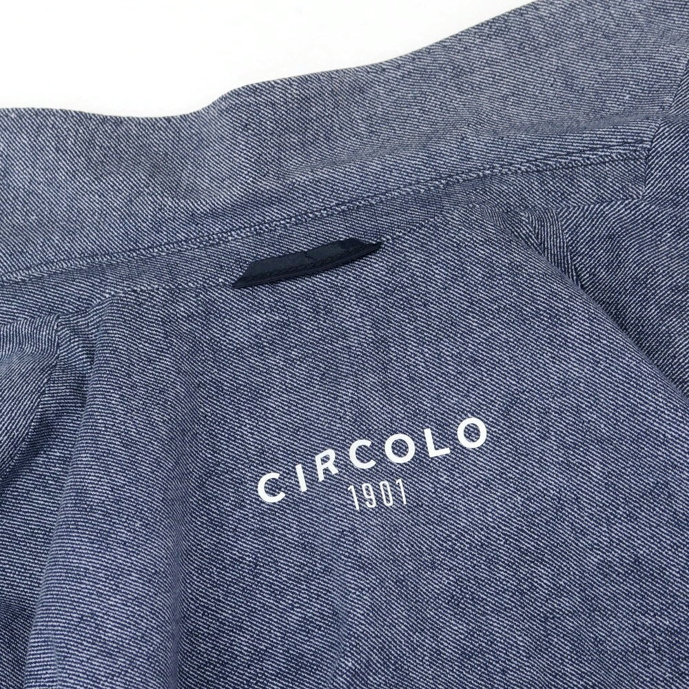 【中古】チルコロ1901 CIRCOLO 1901 コットン ジャージー 2B カジュアルジャケット ネイビー【 44 】【 状態ランクC 】【 メンズ 】