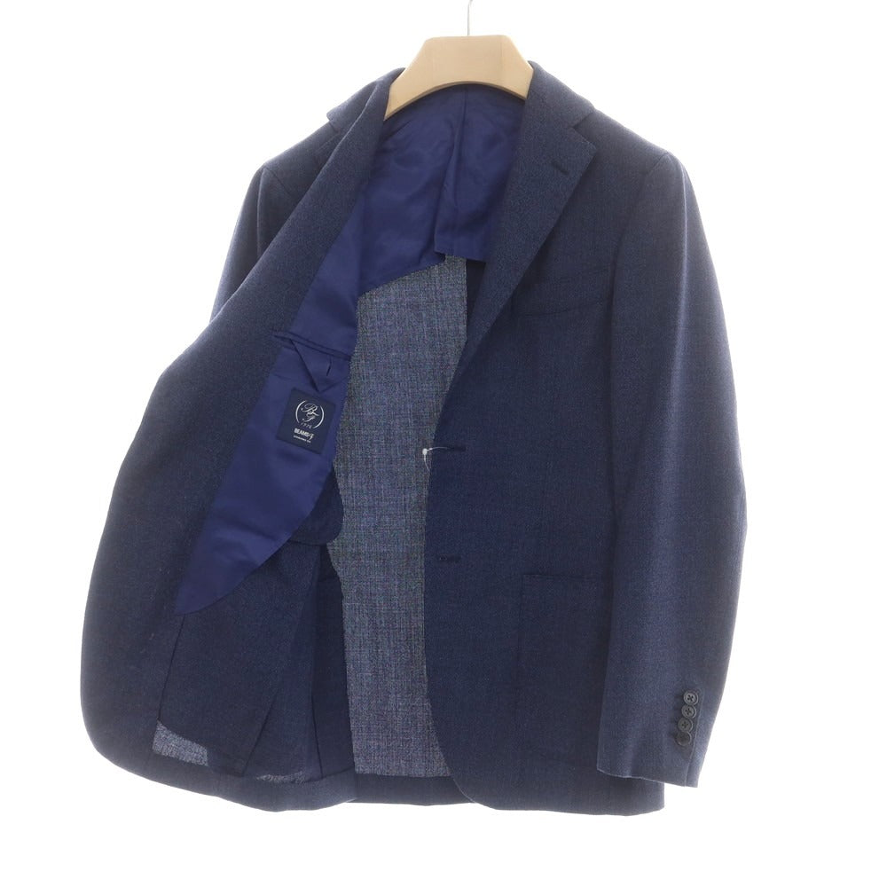 【中古】ビームスエフ BEAMS F ウール 3B テーラードジャケット ネイビー【 44 】【 状態ランクB 】【 メンズ 】