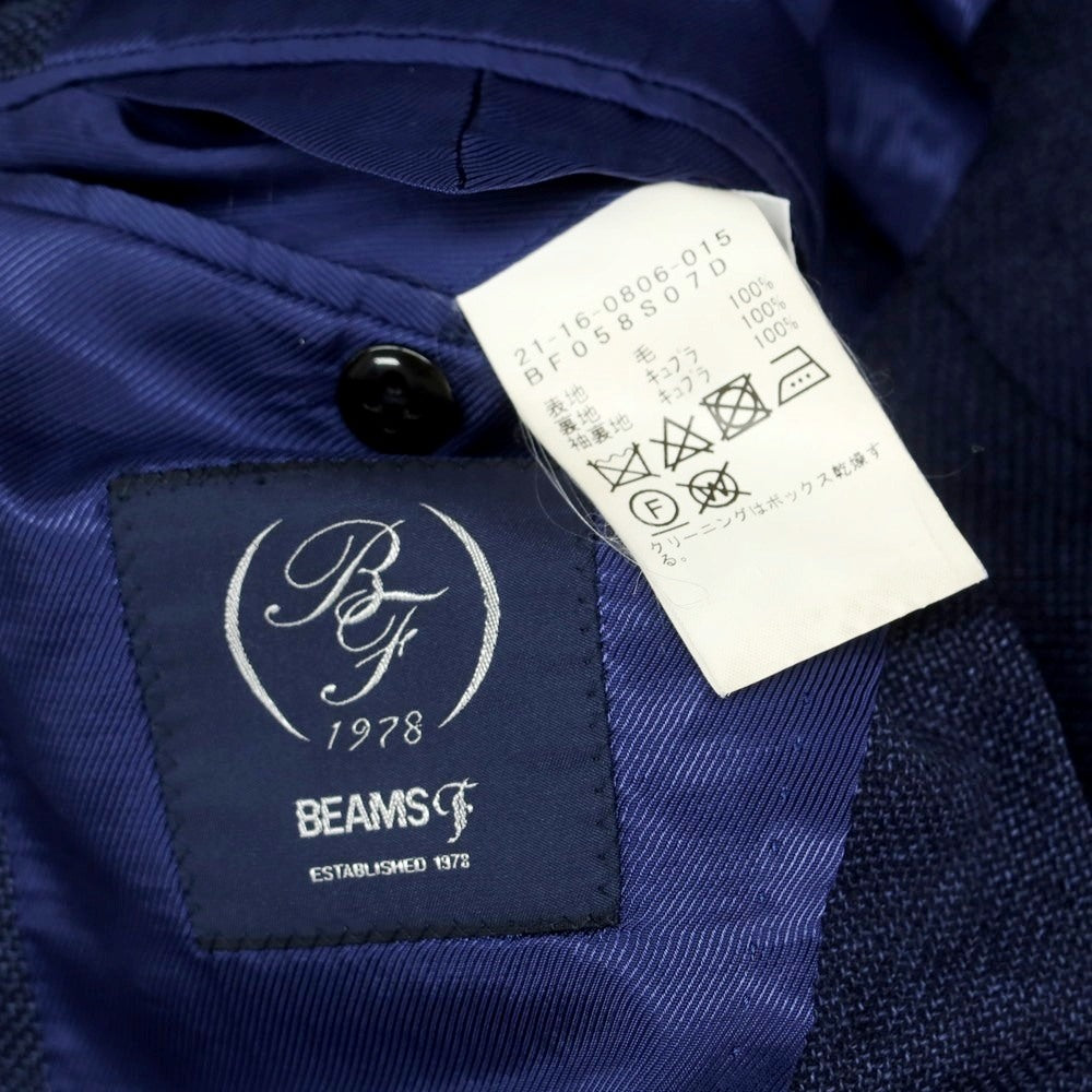 【中古】ビームスエフ BEAMS F ウール 3B テーラードジャケット ネイビー【 44 】【 状態ランクB 】【 メンズ 】