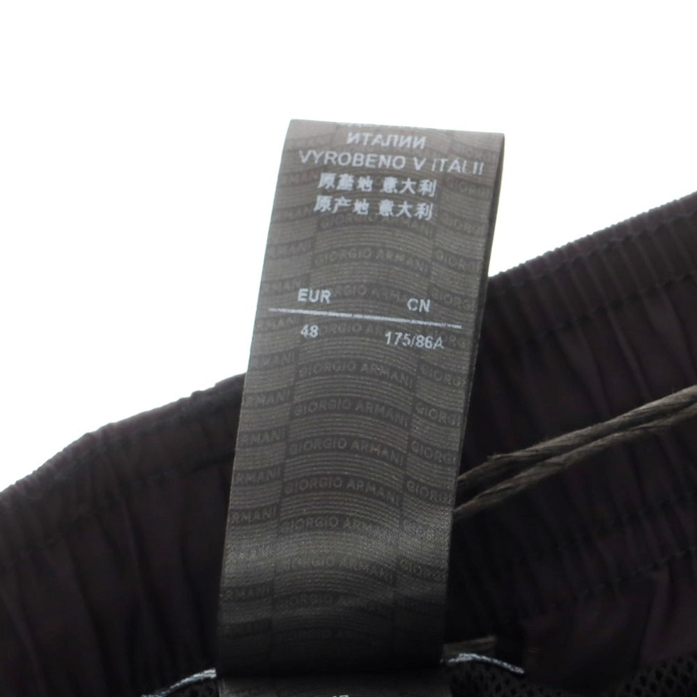 【中古】【未使用】ジョルジオアルマーニ GIORGIO ARMANI ナイロン スイムウェア 水着 ブラック【 48 】【 状態ランクS 】【 メンズ 】