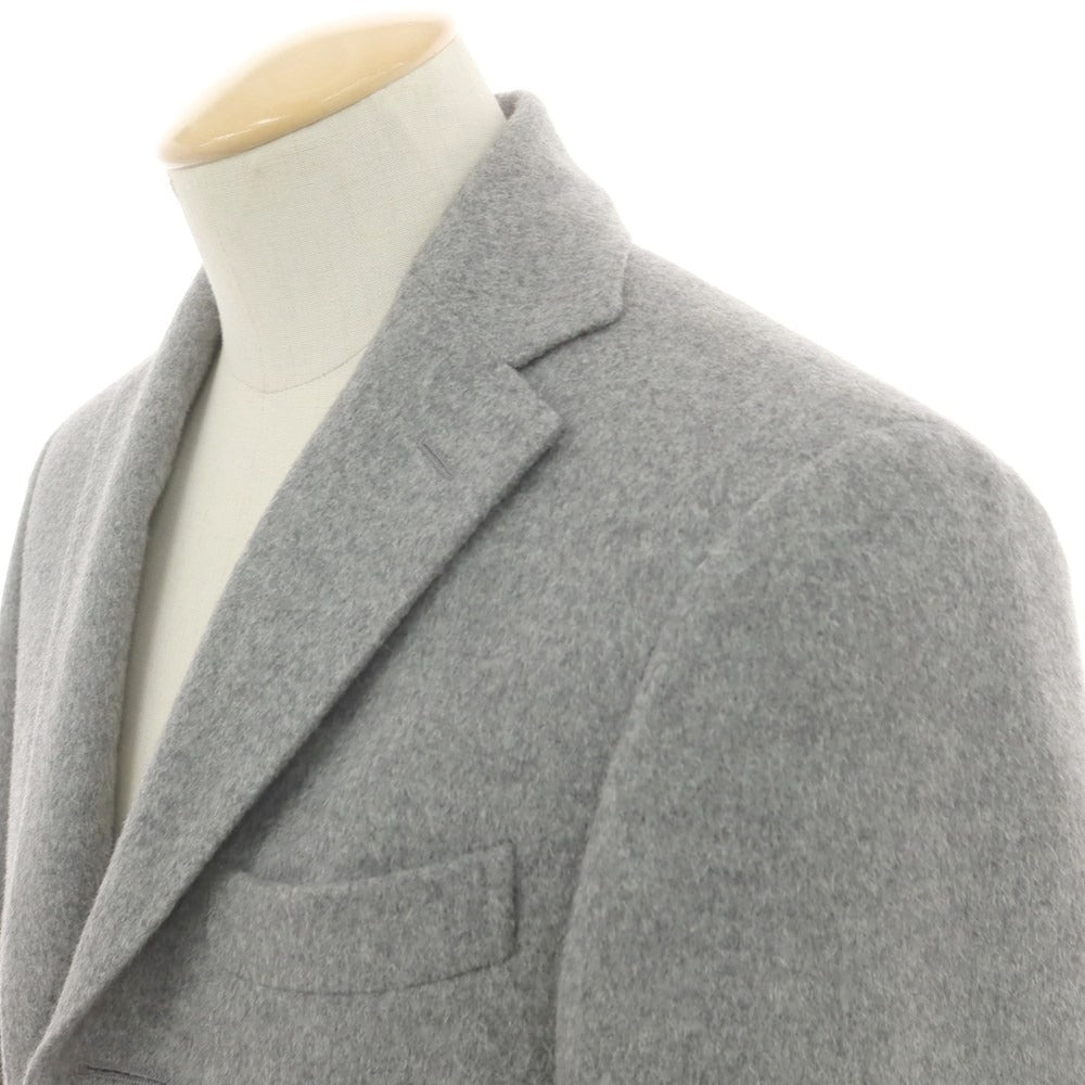 【中古】カンタレリ Cantarelli アンゴラウール チェスターフィールドコート グレー【 42 】【 状態ランクA 】【 メンズ 】