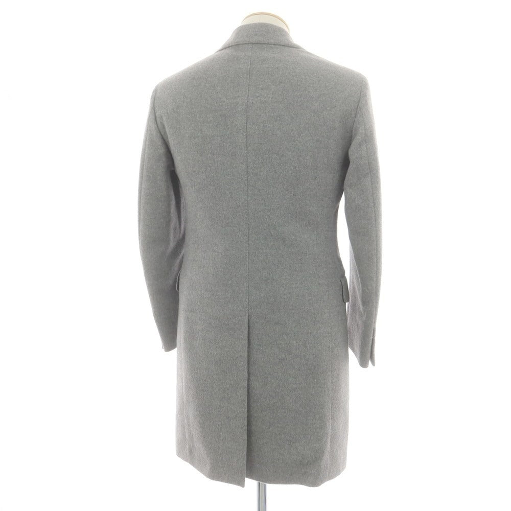 【中古】カンタレリ Cantarelli アンゴラウール チェスターフィールドコート グレー【 42 】【 状態ランクA 】【 メンズ 】