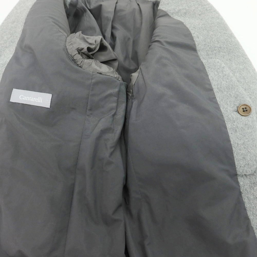 【中古】カンタレリ Cantarelli アンゴラウール チェスターフィールドコート グレー【 42 】【 状態ランクA 】【 メンズ 】