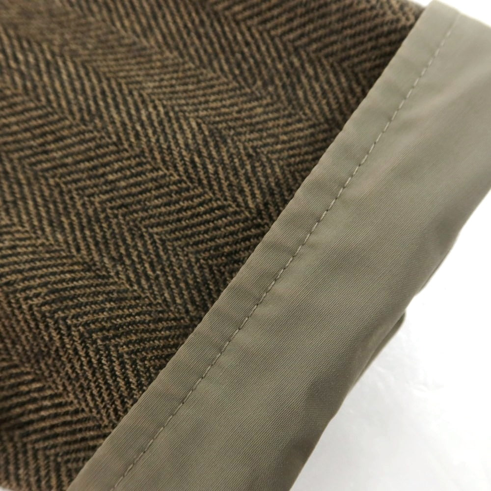 【中古】キーレッド ケイレッド KIRED リバーシブル ステンカラーコート ブラウンxオリーブ【 44 】【 状態ランクB 】【 メンズ 】