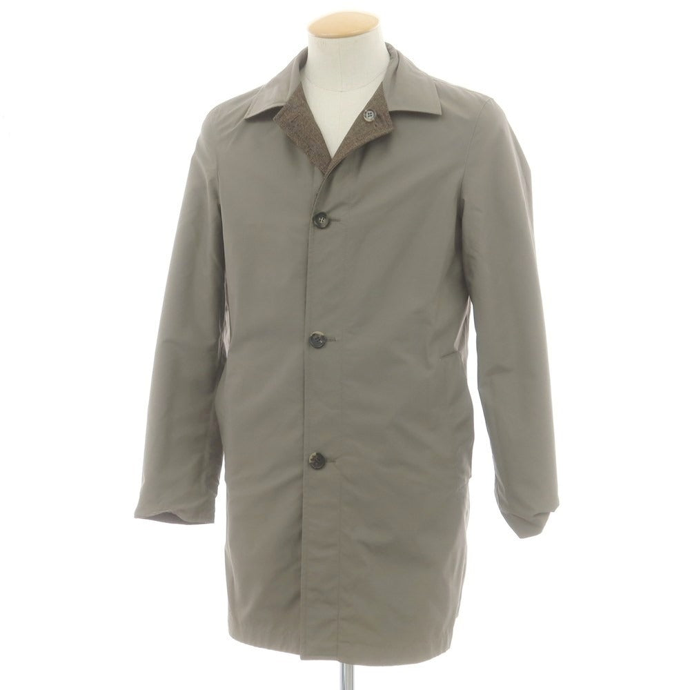 【中古】キーレッド ケイレッド KIRED リバーシブル ステンカラーコート ブラウンxオリーブ【 44 】【 状態ランクB 】【 メンズ 】