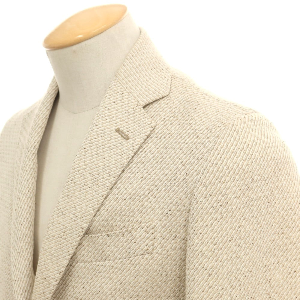 【中古】スティレ ラティーノ STILE LATINO コットンシルク 3B テーラードジャケット ベージュ【 42Drop8 】【 状態ランクB 】【 メンズ 】