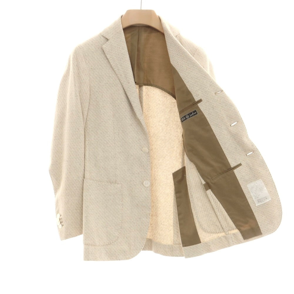 【中古】スティレ ラティーノ STILE LATINO コットンシルク 3B テーラードジャケット ベージュ【 42Drop8 】【 状態ランクB 】【 メンズ 】