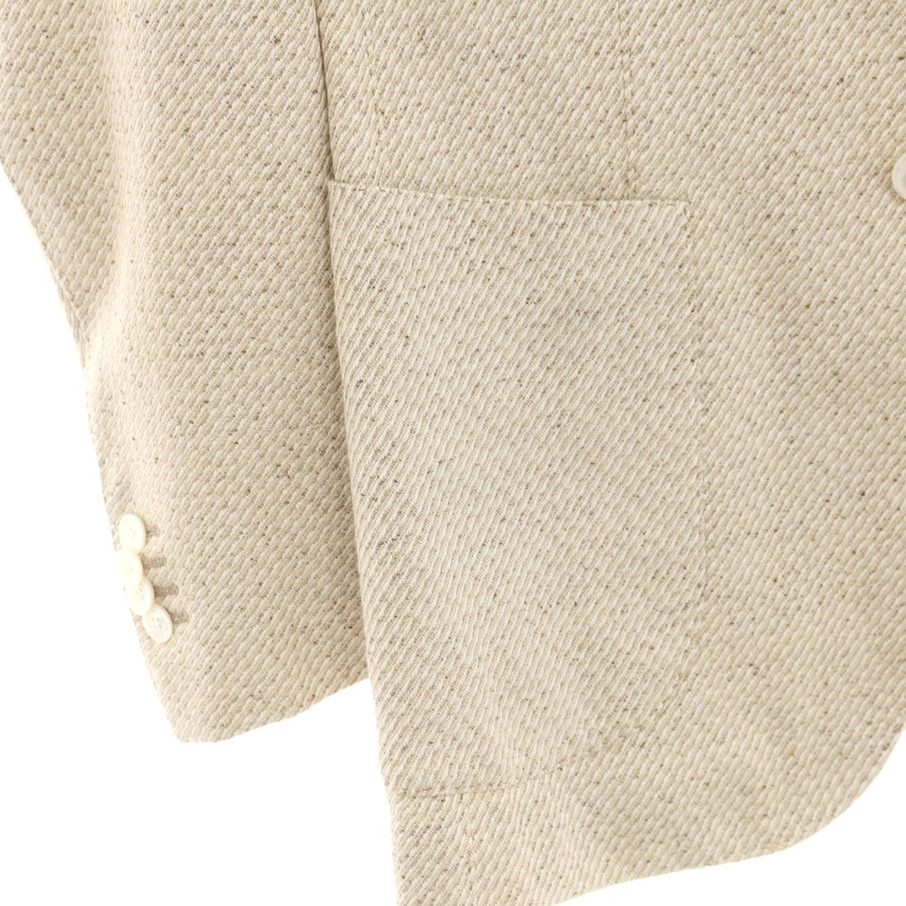 【中古】スティレ ラティーノ STILE LATINO コットンシルク 3B テーラードジャケット ベージュ【 42Drop8 】【 状態ランクB 】【 メンズ 】