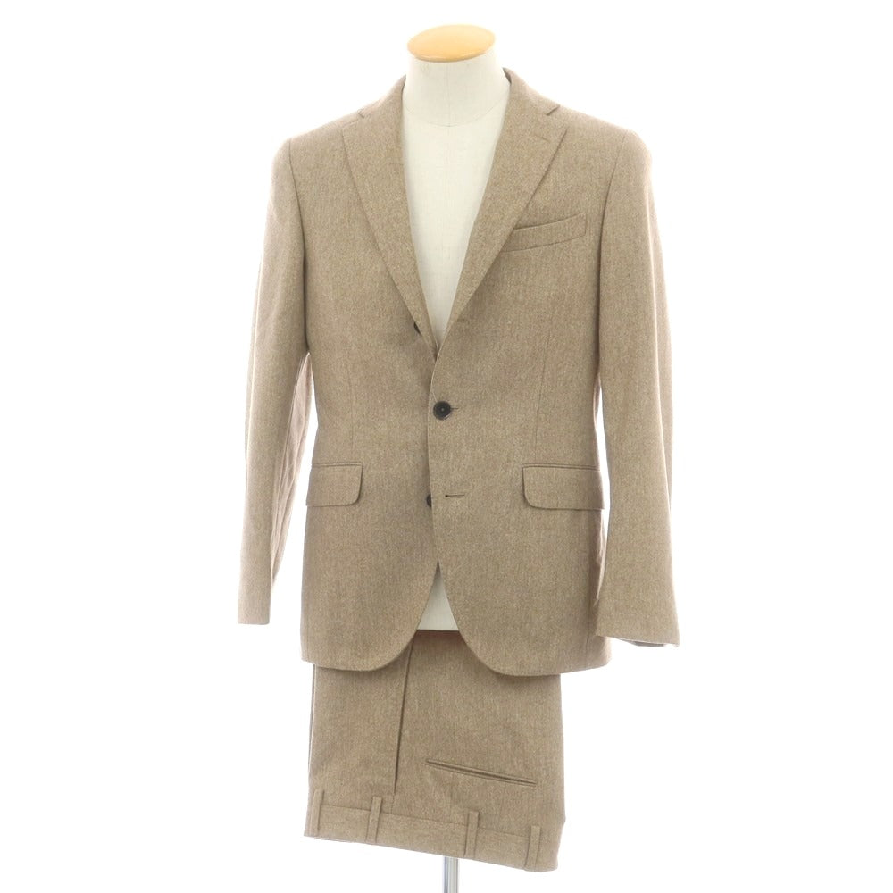 【中古】ボリオリ BOGLIOLI HAMPTON ウール 3つボタンスーツ ブラウンベージュ【 42 】【 状態ランクB 】【 メンズ 】