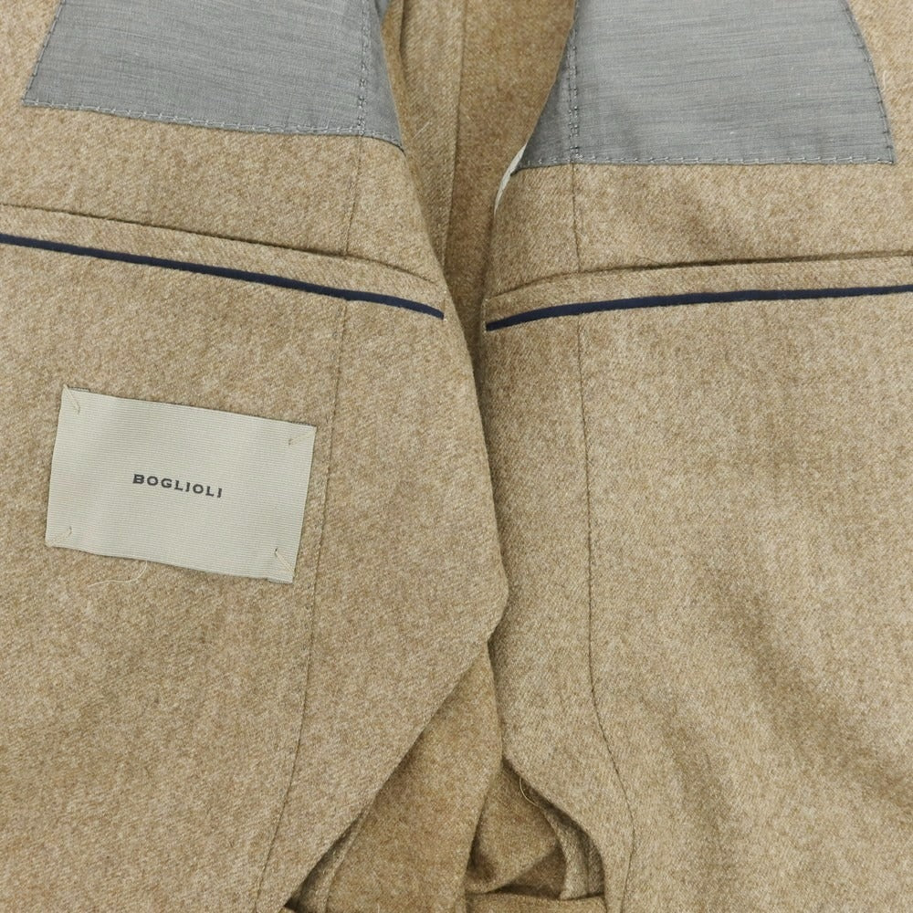 【中古】ボリオリ BOGLIOLI HAMPTON ウール 3つボタンスーツ ブラウンベージュ【 42 】【 状態ランクB 】【 メンズ 】