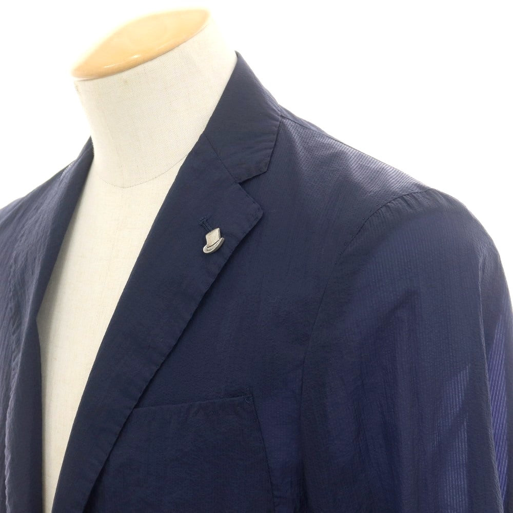 【中古】タリアトーレ TAGLIATORE SAHARA ナイロン 2B テーラードジャケット ネイビー【 44 】【 状態ランクB 】【 メンズ 】