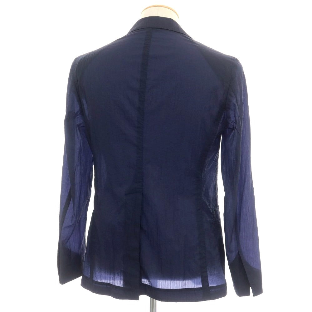 【中古】タリアトーレ TAGLIATORE SAHARA ナイロン 2B テーラードジャケット ネイビー【 44 】【 状態ランクB 】【 メンズ 】