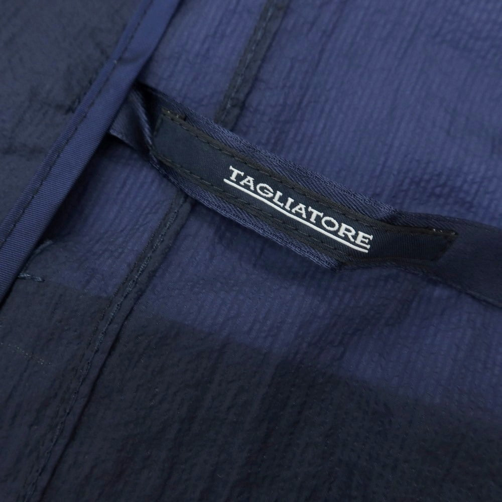 【中古】タリアトーレ TAGLIATORE SAHARA ナイロン 2B テーラードジャケット ネイビー【 44 】【 状態ランクB 】【 メンズ 】