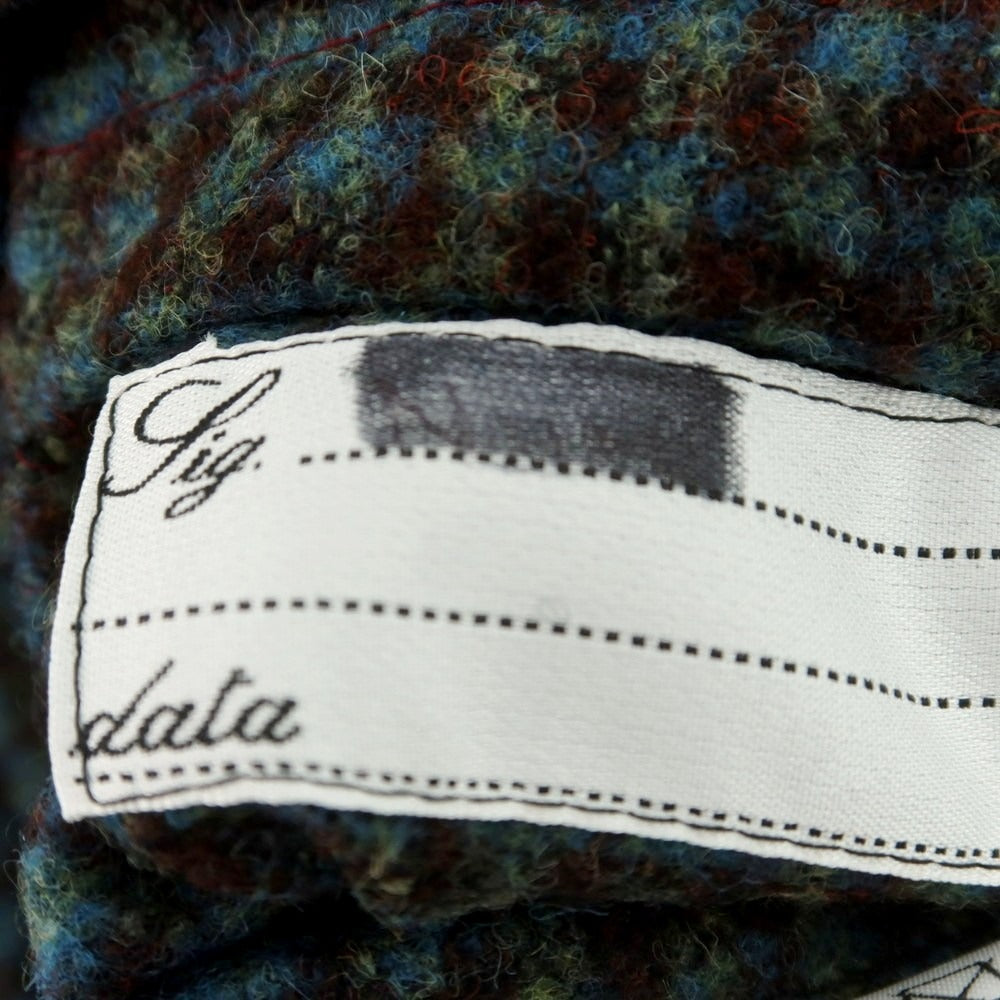 【中古】エルネスト ernesto GFB アルパカウール チェック カジュアルジャケット ブラウンxグリーン【 44 】【 状態ランクB 】【 メンズ 】