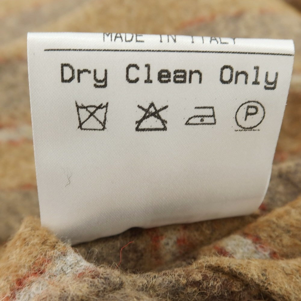 【中古】エルネスト ernesto GFB アルパカナイロン ストライプ カジュアルジャケット ブラウンベージュxグレー【 44 】【 状態ランクB 】【 メンズ 】