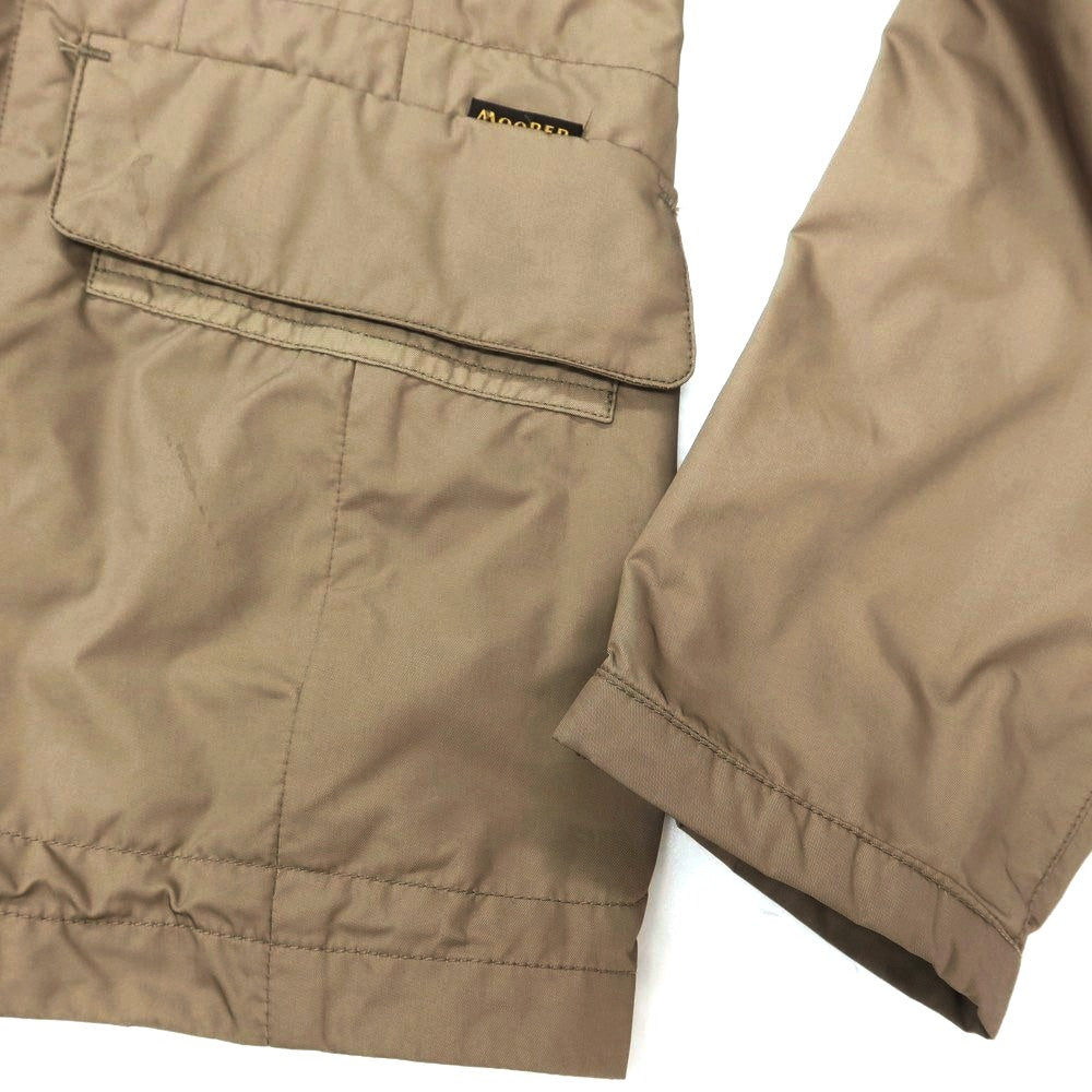 【中古】ムーレー MOORER ポリエステル カジュアルジャケット ダークベージュ【 46 】【 状態ランクC 】【 メンズ 】