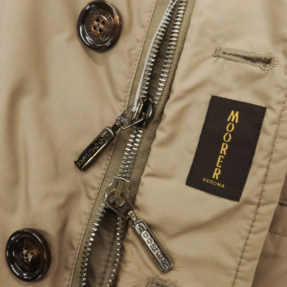 【中古】ムーレー MOORER ポリエステル カジュアルジャケット ダークベージュ【 46 】【 状態ランクC 】【 メンズ 】