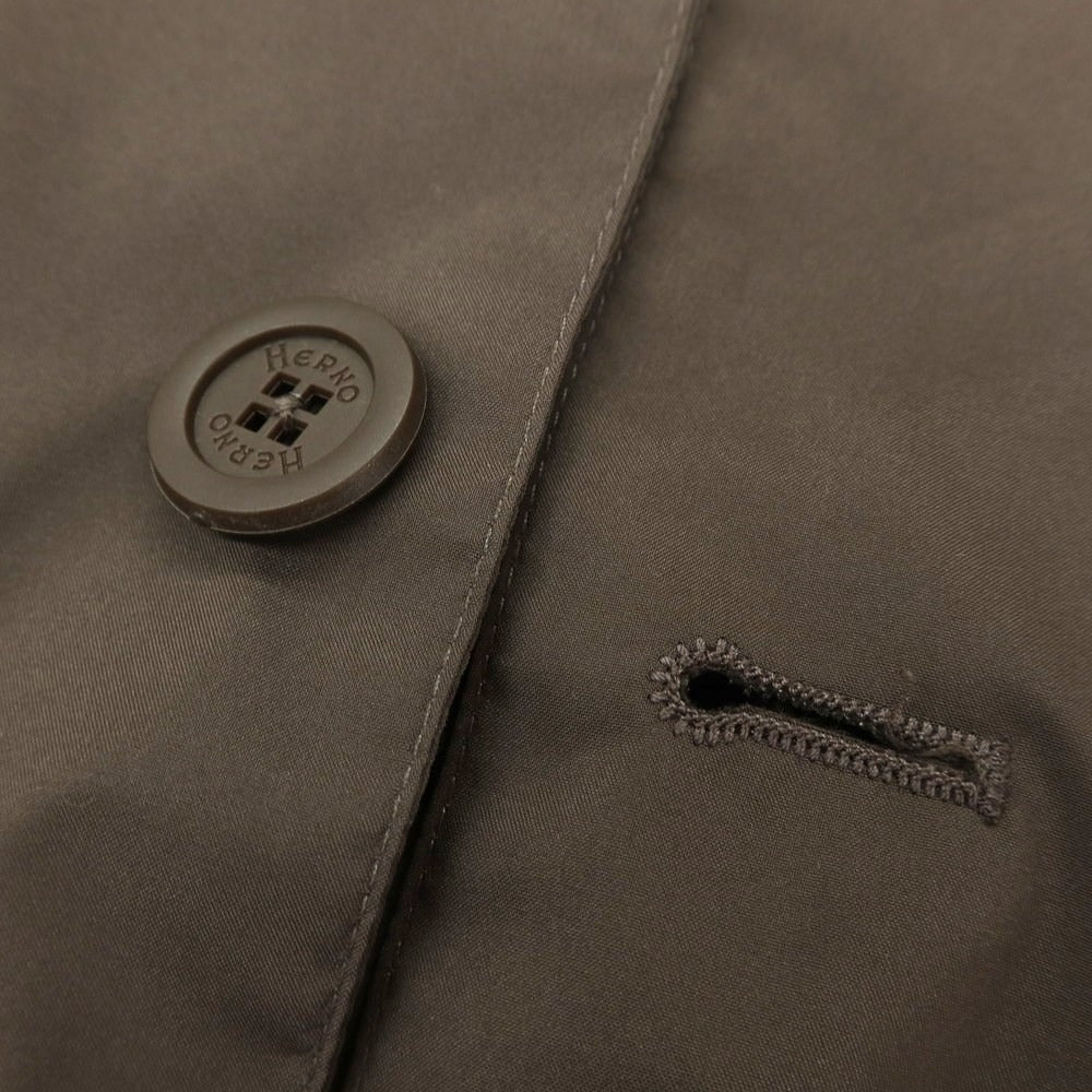 【中古】ヘルノ Herno GORE-TEX INFINIUM WINDSTOPPER ポリエステル 2B カジュアルジャケット ブラウン【 44 】【 状態ランクB 】【 メンズ 】