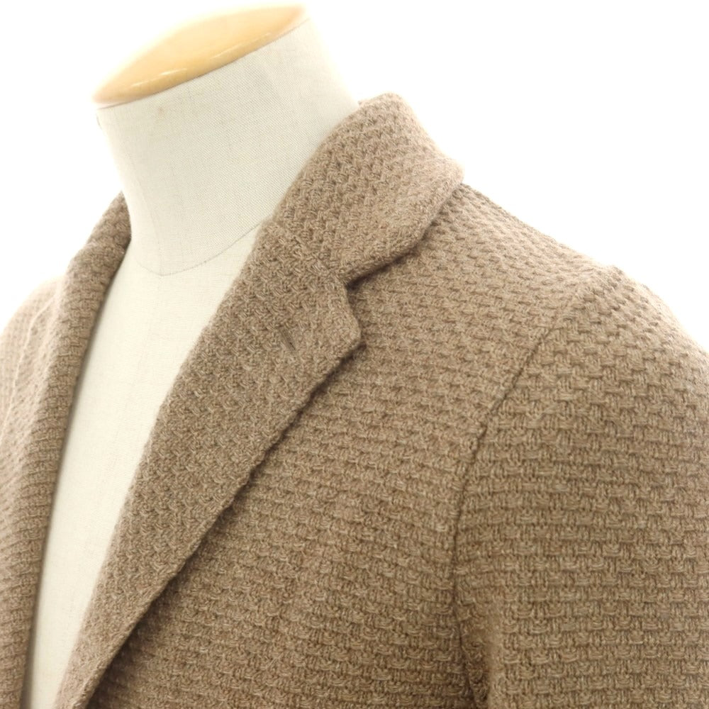 【中古】ラルディーニ LARDINI ウールアルパカ ニットジャケット アッシュブラウン【 XXS 】【 状態ランクA 】【 メンズ 】