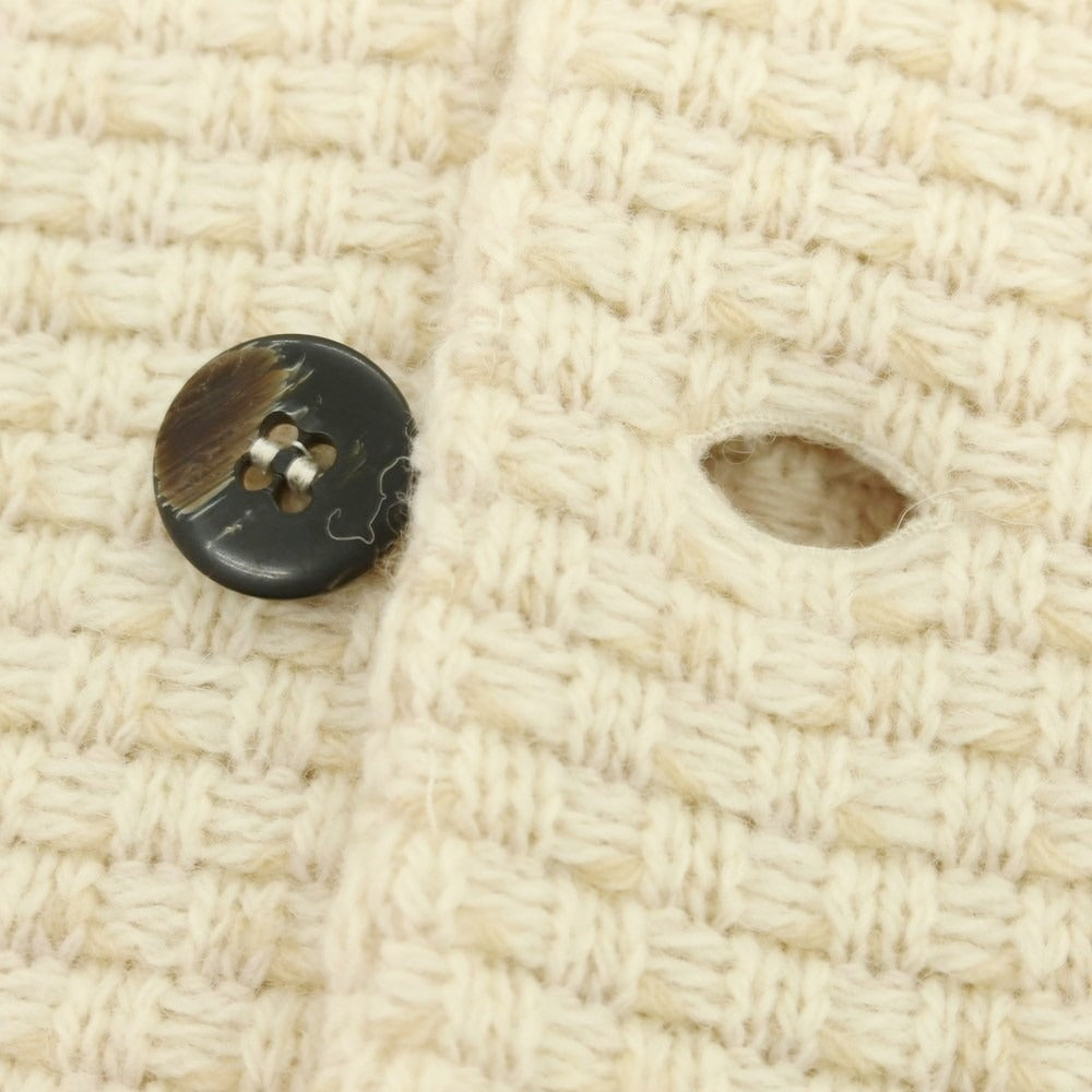【中古】ラルディーニ LARDINI ウール ニットジャケット アイボリーxベージュ【 XXS 】【 状態ランクB 】【 メンズ 】