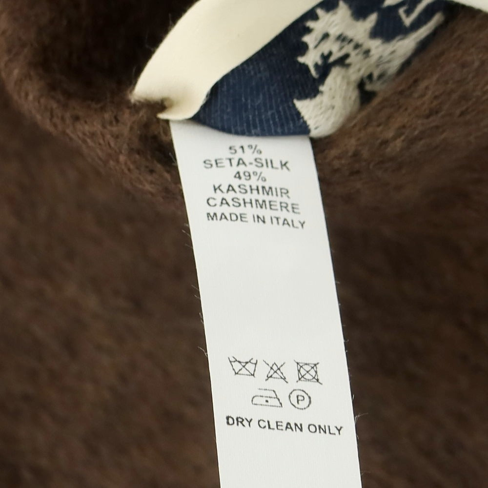 【中古】ピアチェンツァ PIACENZA シルクカシミヤ マフラー ブラウンxグリーン【 状態ランクA 】【 メンズ 】