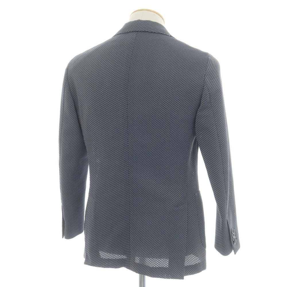 【中古】ラルディーニ LARDINI ポリエステル 3B テーラードジャケット ネイビーxホワイト【 44 】【 状態ランクA 】【 メンズ 】