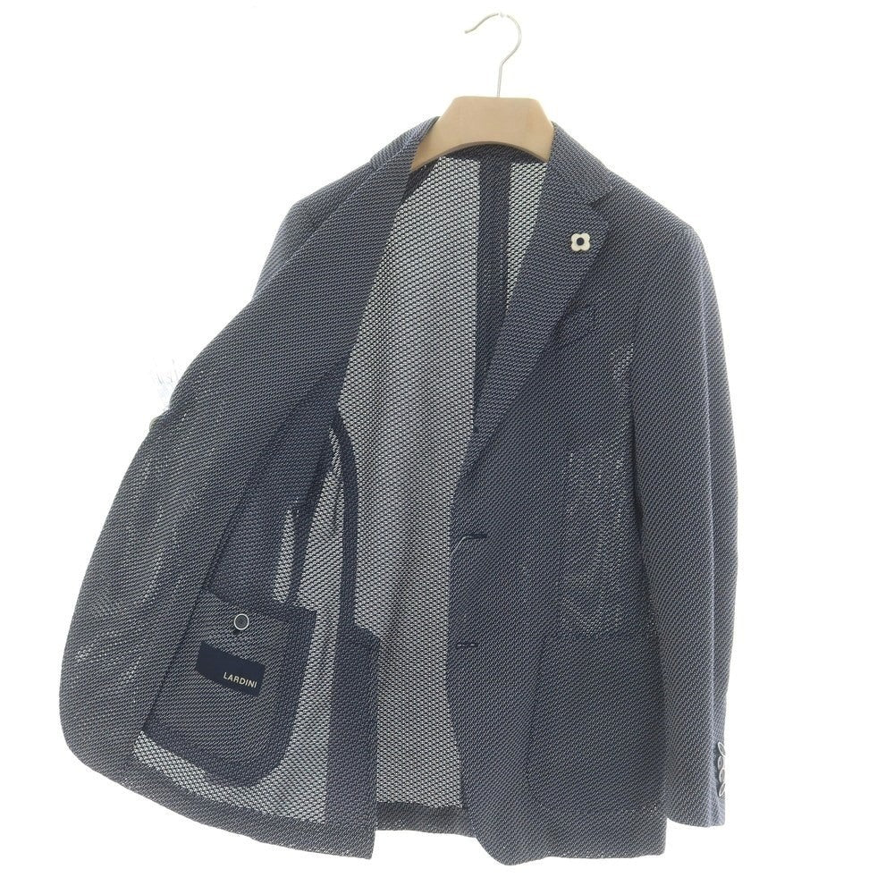 【中古】ラルディーニ LARDINI ポリエステル 3B テーラードジャケット ネイビーxホワイト【 44 】【 状態ランクA 】【 メンズ 】