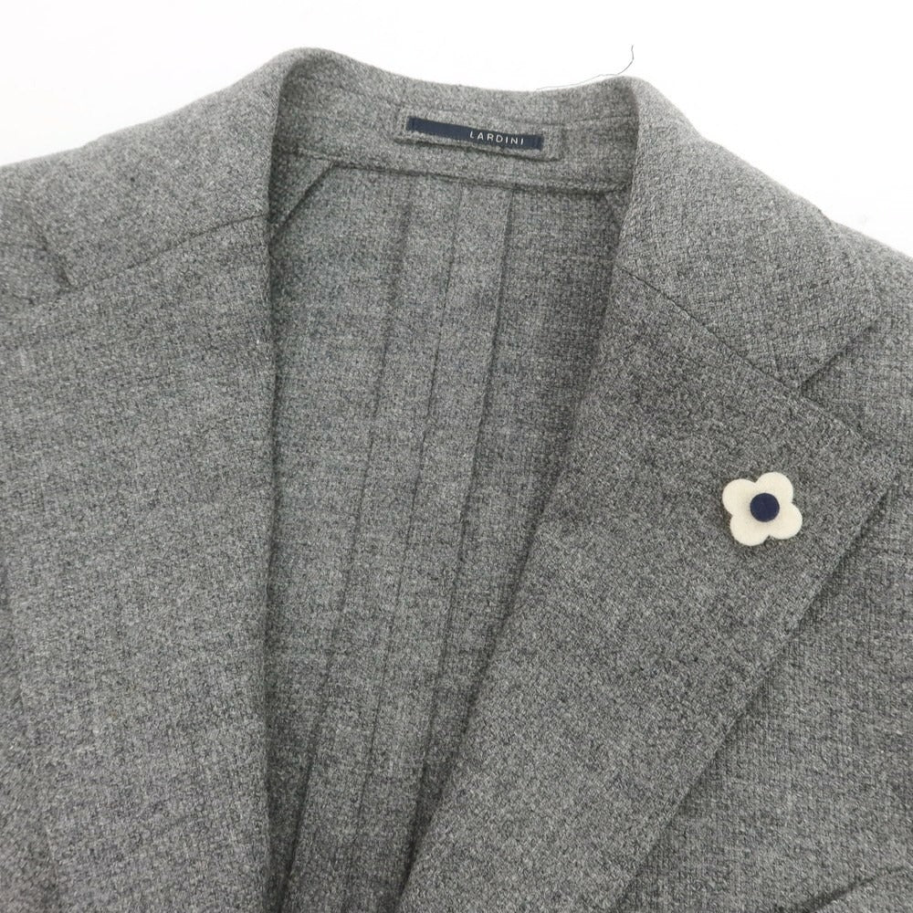 【中古】ラルディーニ LARDINI ウール テーラードジャケット グレー【 44 】【 状態ランクA 】【 メンズ 】