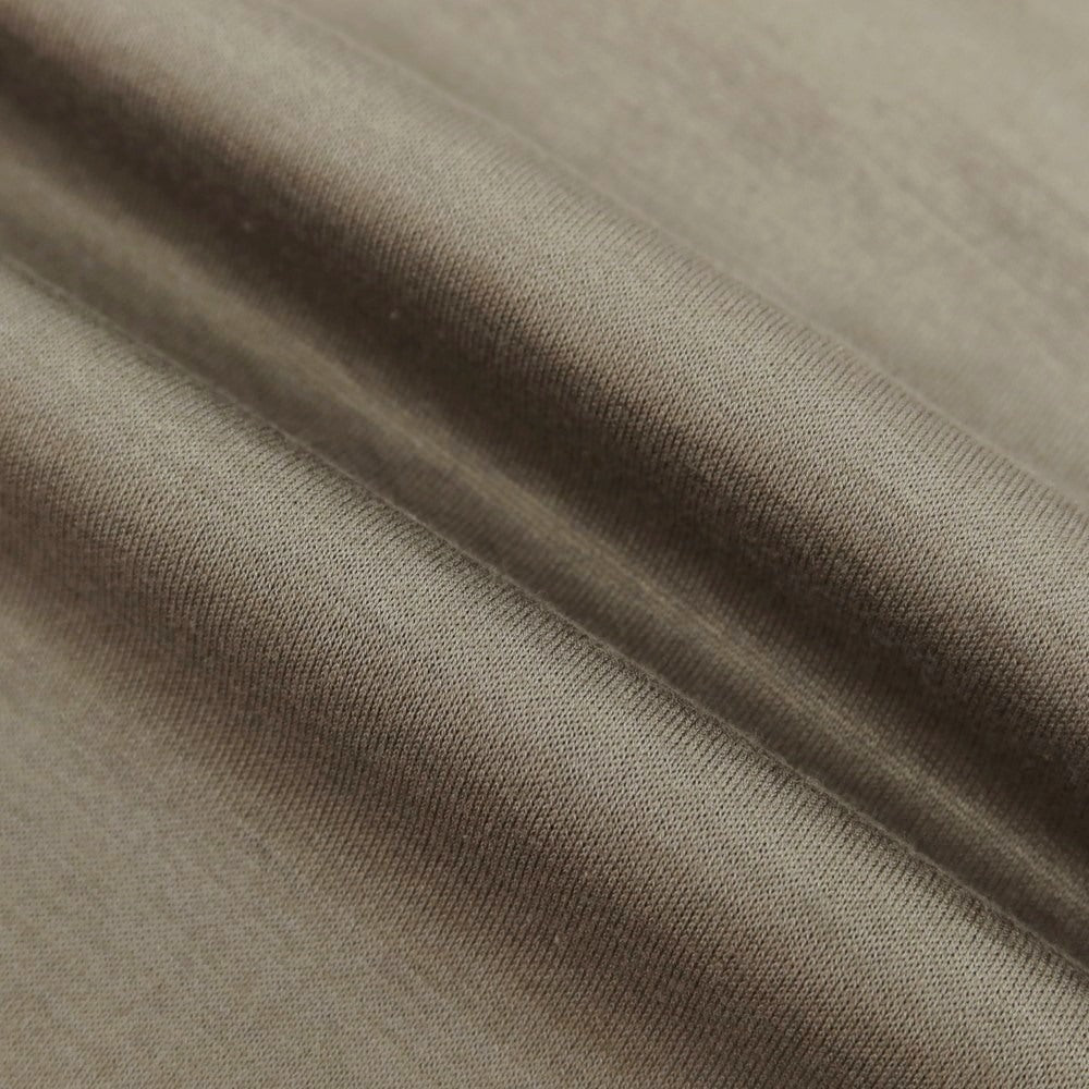 【中古】グランサッソ GRAN SASSO コットン ヘンリーネック 半袖Tシャツ アッシュブラウン【 44 】【 状態ランクB 】【 メンズ 】
