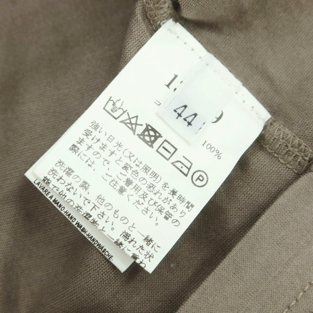 【中古】グランサッソ GRAN SASSO コットン ヘンリーネック 半袖Tシャツ アッシュブラウン【 44 】【 状態ランクB 】【 メンズ 】