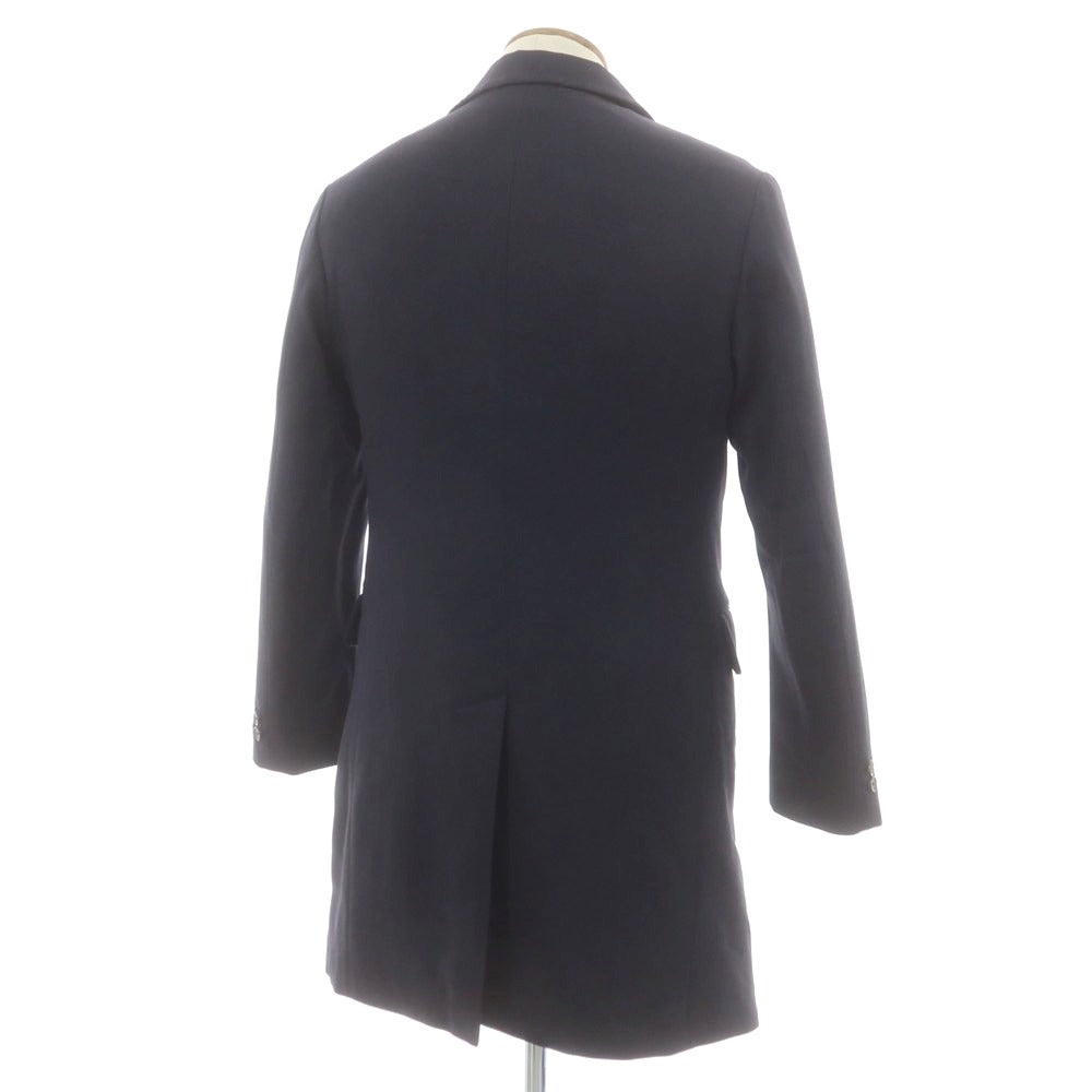 【中古】エアディム EADEM ポリエステル 中綿 チェスターフィールドコート ネイビー【 46 】【 状態ランクB 】【 メンズ 】