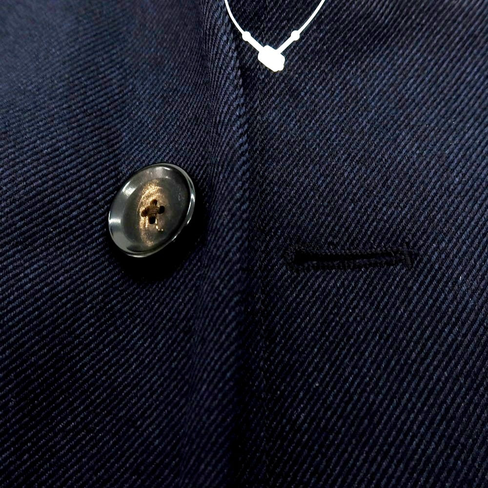 【中古】エアディム EADEM ポリエステル 中綿 チェスターフィールドコート ネイビー【 46 】【 状態ランクB 】【 メンズ 】