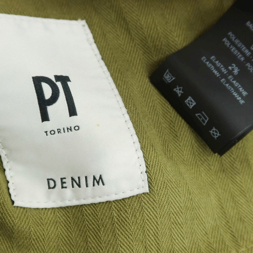 【中古】ピーティートリノ デニム PT TORINO DENIM SWING ストレッチ リヨセルコットンポリエステル デニムパンツ オリーブ【 31 】【 状態ランクB 】【 メンズ 】