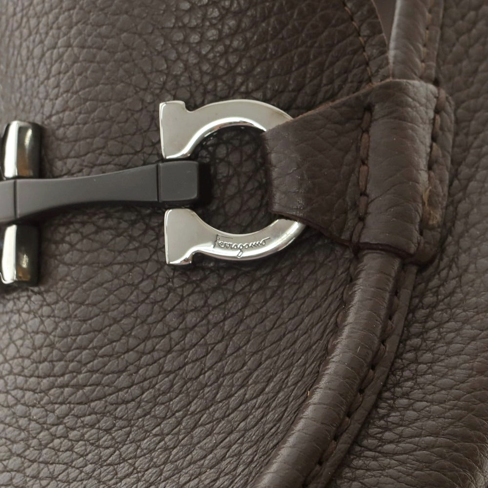 【中古】サルヴァトーレフェラガモ Salvatore Ferragamo ビットローファー ダークブラウン【 7 1/2 】【 状態ランクA 】【 メンズ 】