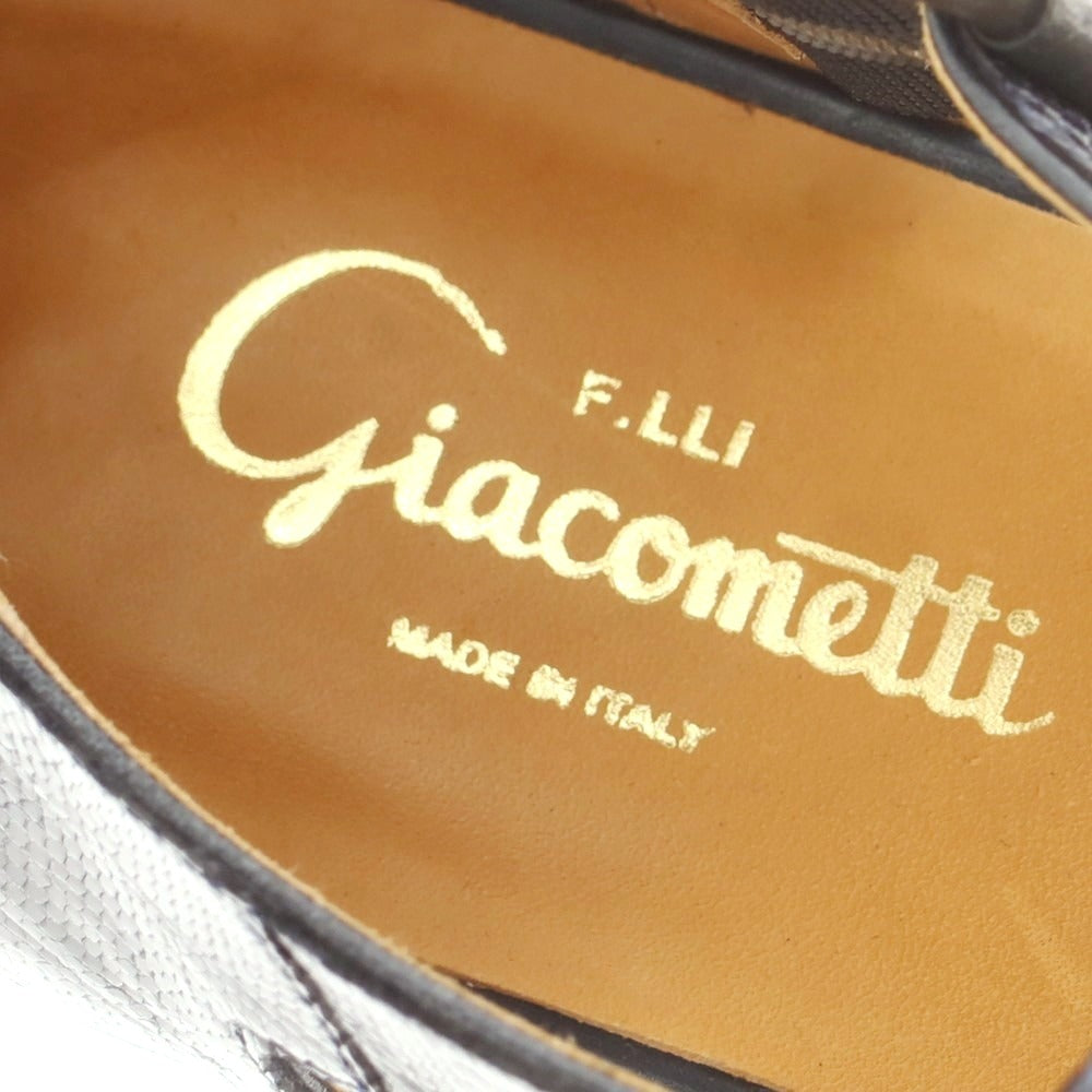 【中古】フラテッリジャコメッティ F.LLI Giacometti リザードレザー グルカサンダル ネイビー【 41 】【 状態ランクB 】【 メンズ 】