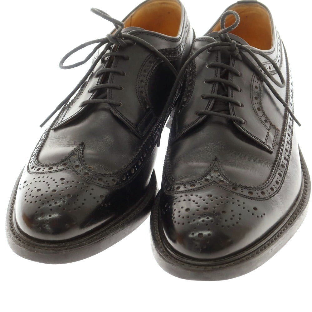 【中古】スコッチグレイン SCOTCH GRAIN ロングウイングチップ ドレスシューズ ブラック【 26EE 】【 状態ランクC 】【 メンズ 】