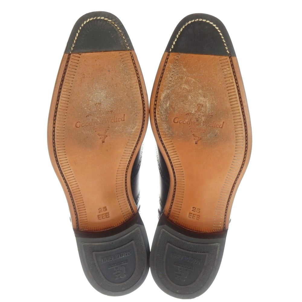 【中古】スコッチグレイン SCOTCH GRAIN ウイングチップ ドレスシューズ ブラック【 25EEE 】【 状態ランクA 】【 メンズ 】