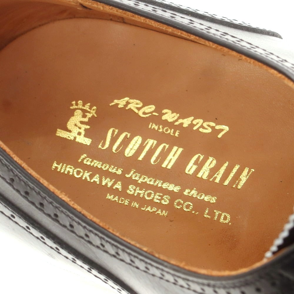 【中古】スコッチグレイン SCOTCH GRAIN ウイングチップ ドレスシューズ ブラック【 25EEE 】【 状態ランクA 】【 メンズ 】
