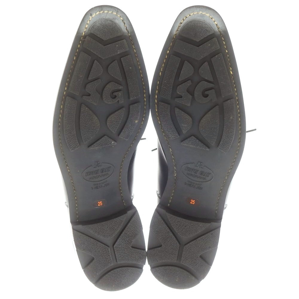 【中古】スコッチグレイン SCOTCH GRAIN ストレートチップ ドレスシューズ ブラック【 25 】【 状態ランクB 】【 メンズ 】