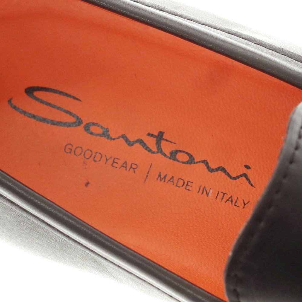 【中古】サントーニ Santoni コインローファー ブラック【 7 】【 状態ランクB 】【 メンズ 】