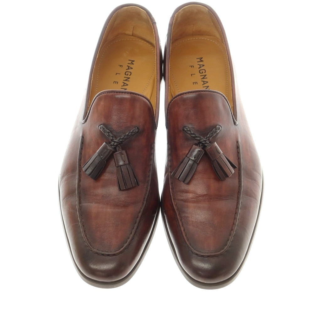 【中古】マグナーニ MAGNANNI タッセルローファー ブラウン【 40 】【 状態ランクB 】【 メンズ 】