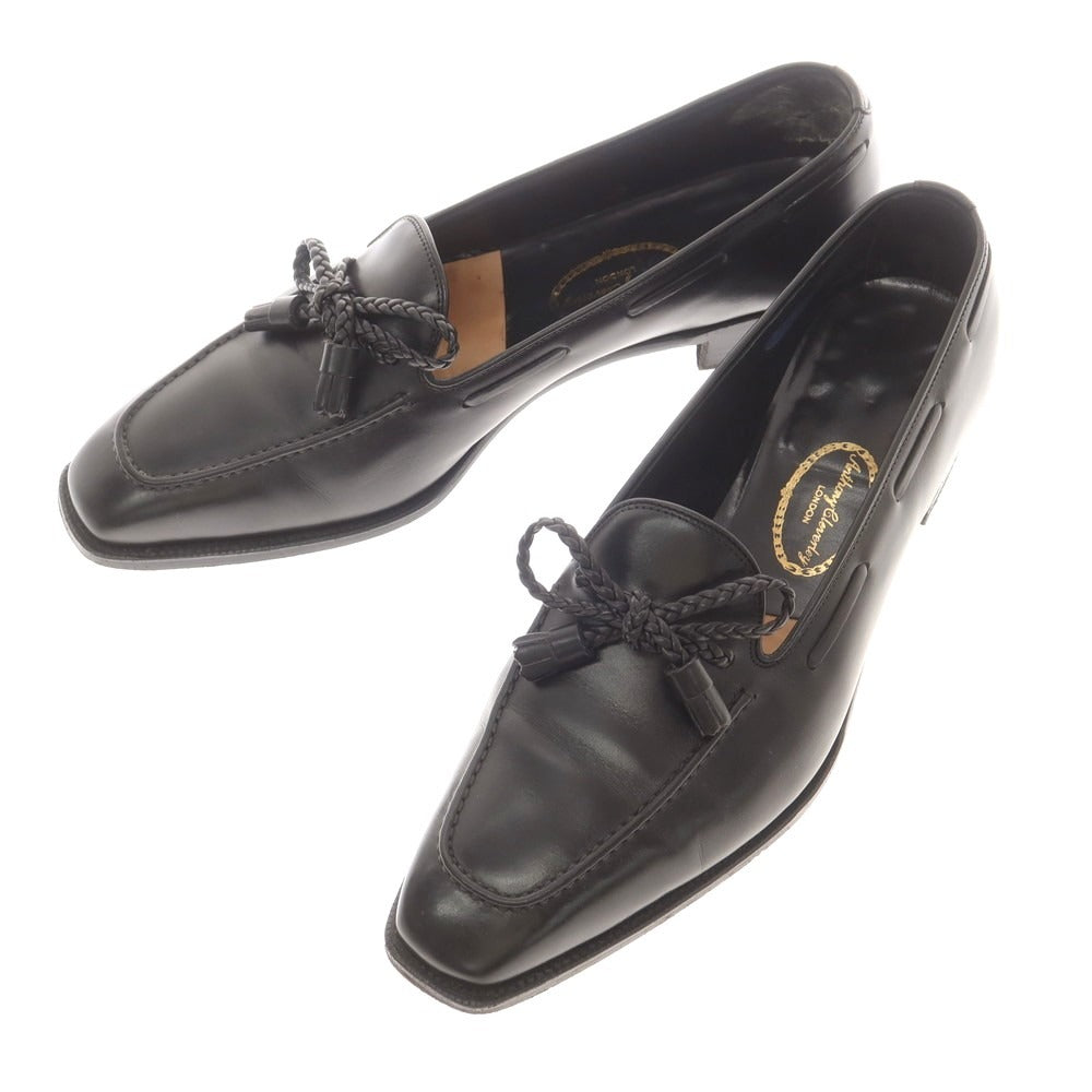 【中古】アンソニー クレバリー ANTHONY CLEVERLEY リボンローファー ブラック【 7 1/2E 】【 状態ランクB 】【 メンズ 】